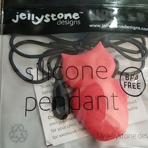 Jellystone teething necklaces. Owl pendant.